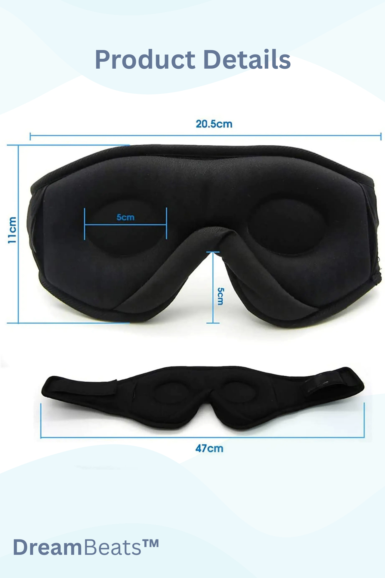 DreamBeats™ (Lightime Tunnel) – Bluetooth Sleep Mask