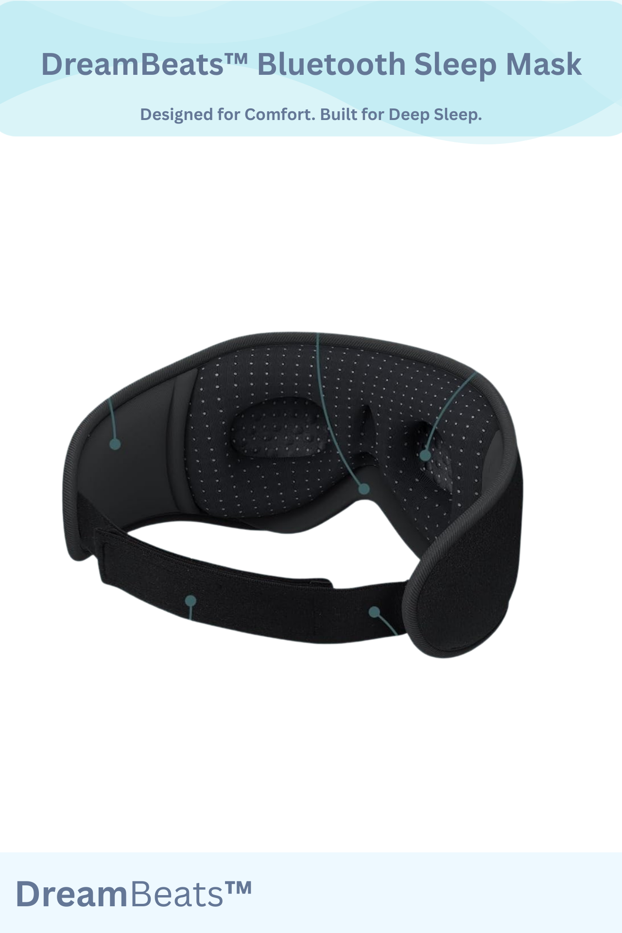 DreamBeats™ (Lightime Tunnel) – Bluetooth Sleep Mask