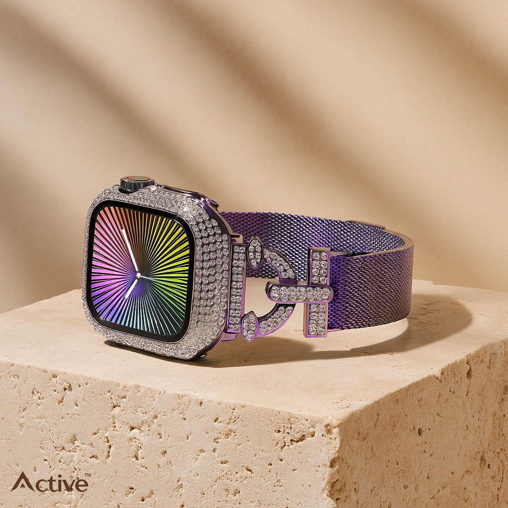 Yviora Active™ – Luxe Sport Band for Apple Watch (38mm, Gold Edition)