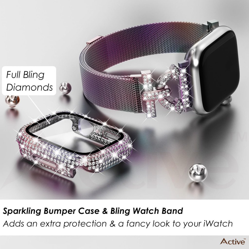 Yviora Active™ – Luxe Sport Band for Apple Watch (38mm, Gold Edition)