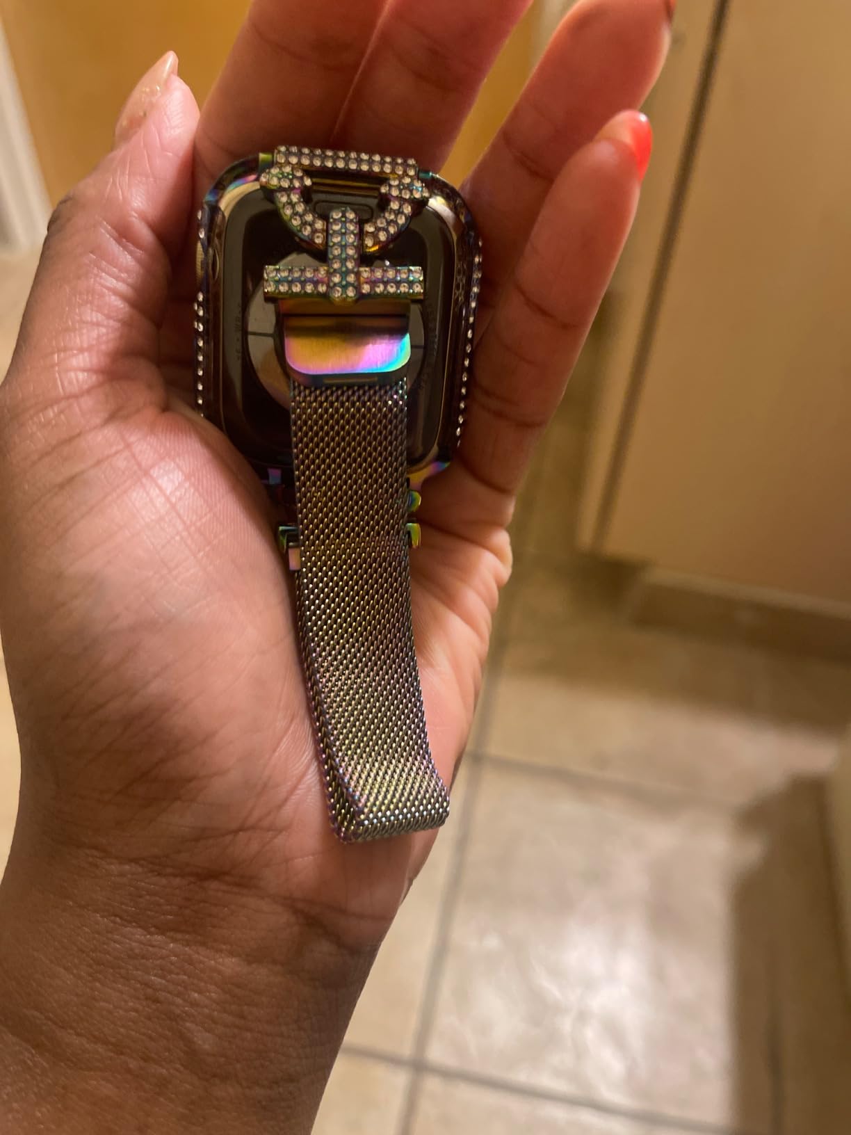 Yviora Active™ – Luxe Sport Band for Apple Watch (38mm, Gold Edition)