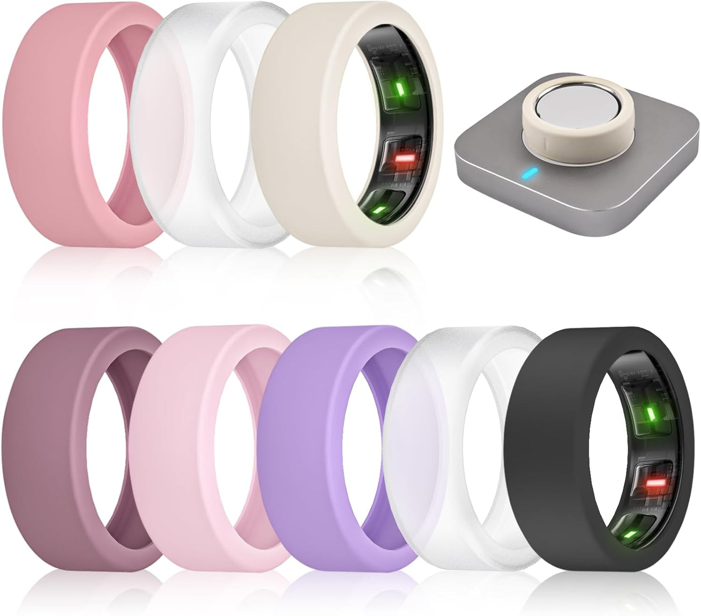 Arkos™ Full Protection Silicone Ring Edge Covers – Sizes 4–15, Multi - Color Pack - Yviora