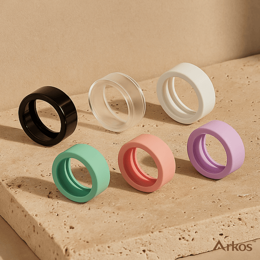 Arkos™ Protection Silicone Ring Flex Covers – Sizes 6–13, Multi - Color S Pack - Yviora