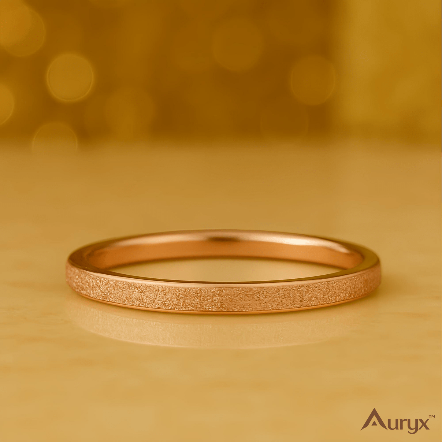 Auryx™ 2mm Pearl Matte Titanium Stacking Ring - Yviora