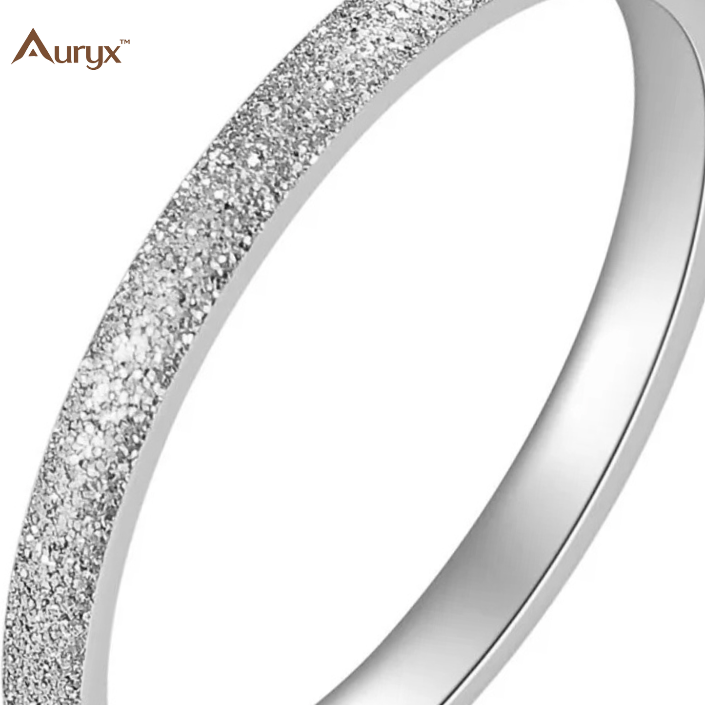 Auryx™ 2mm Pearl Matte Titanium Stacking Ring - Yviora