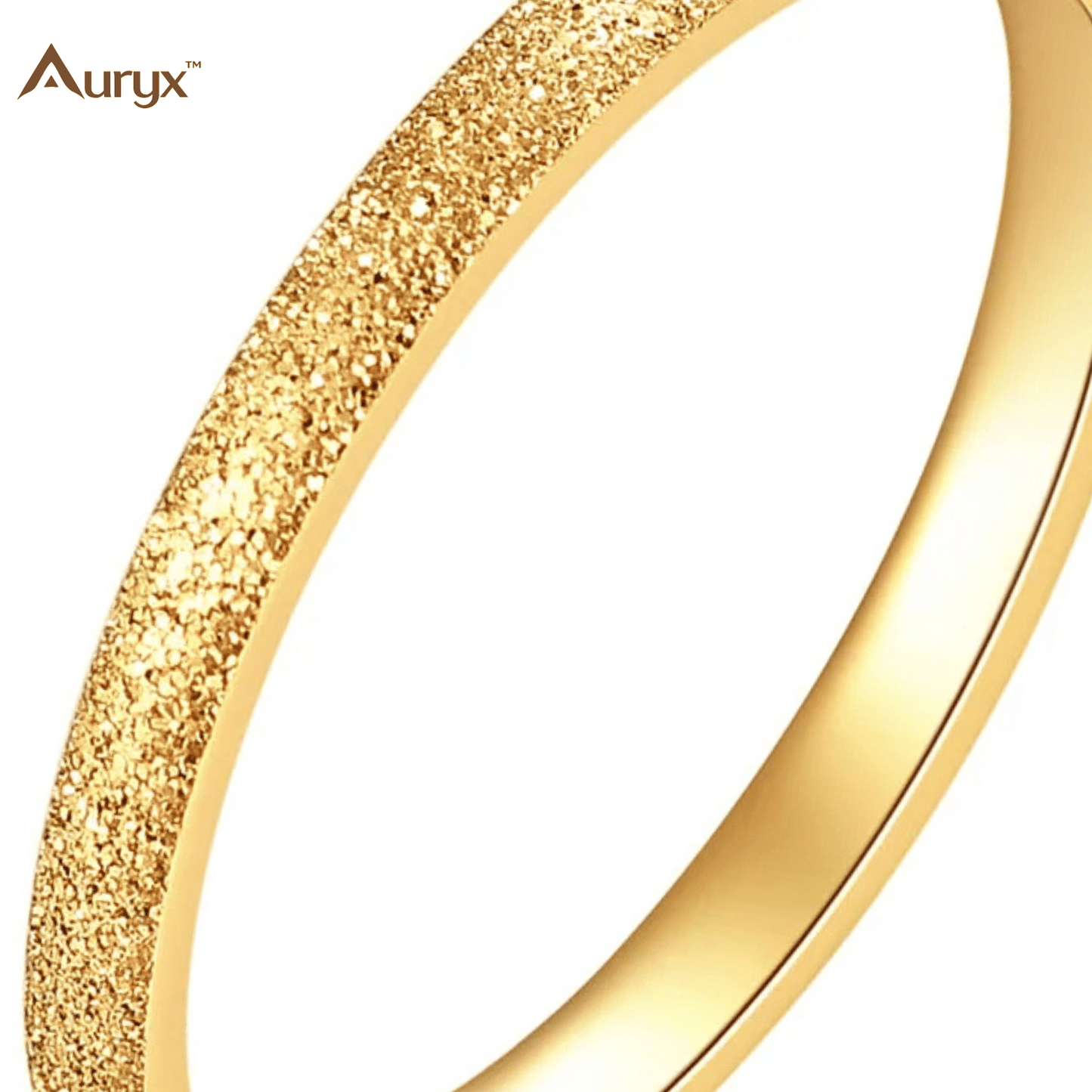 Auryx™ 2mm Pearl Matte Titanium Stacking Ring - Yviora