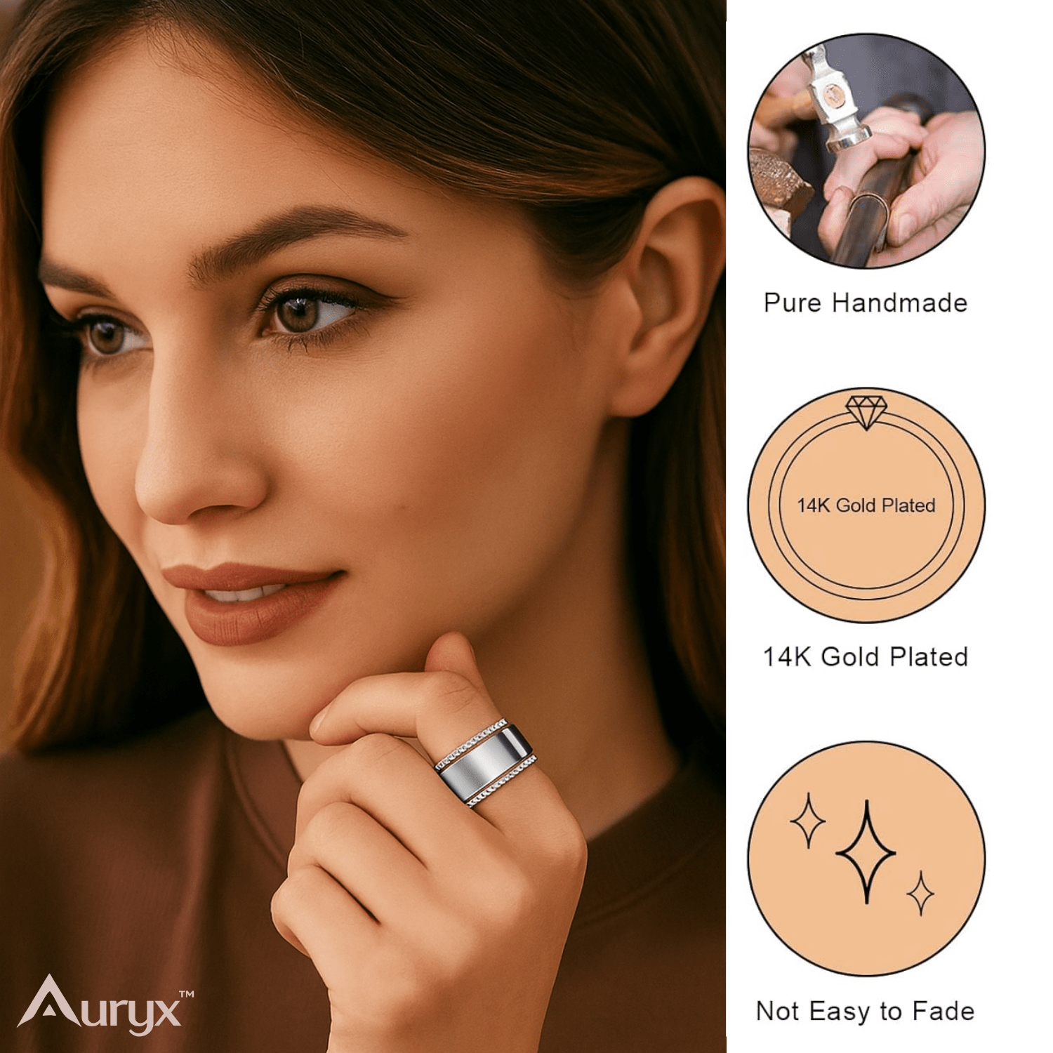 Auryx™ Elegant Stacking Band - Yviora