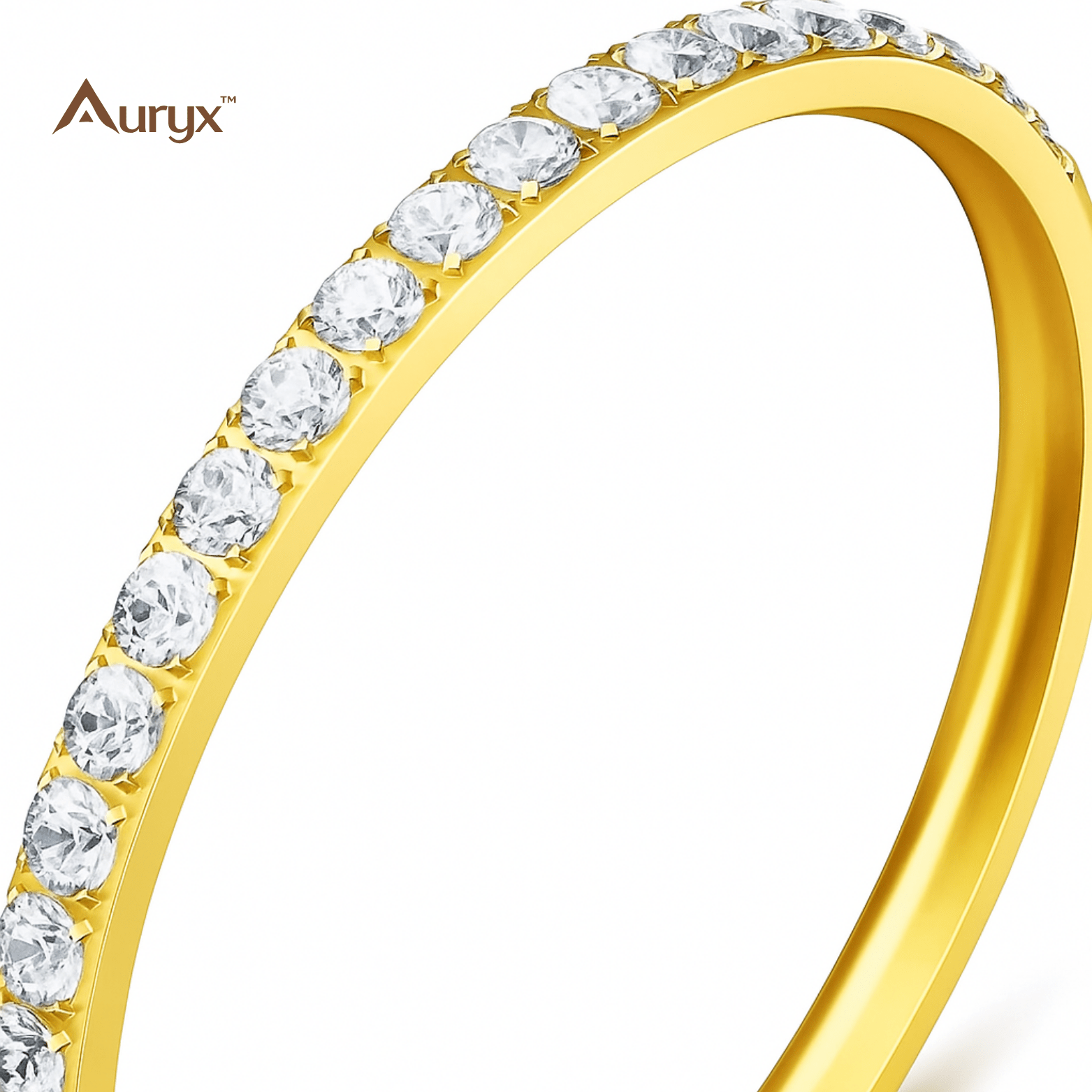 Auryx™ Gold - Plated Titanium Steel Wide Ring (Multiple Sizes) - Yviora